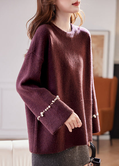 A Vintage Style Sweater with Delicate Timeless Details