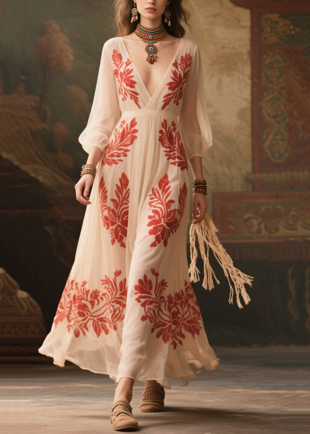 A Vintage Style Dress with Delicate Timeless Details