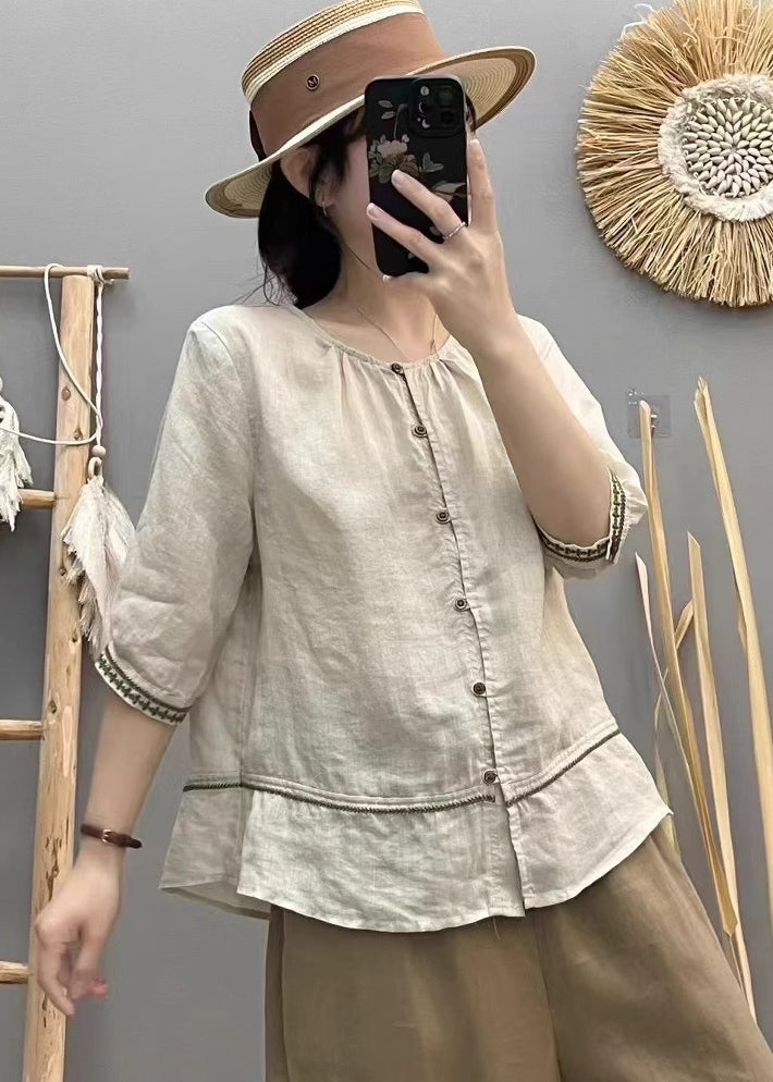 A Vintage Style Shirt with Delicate Timeless Details