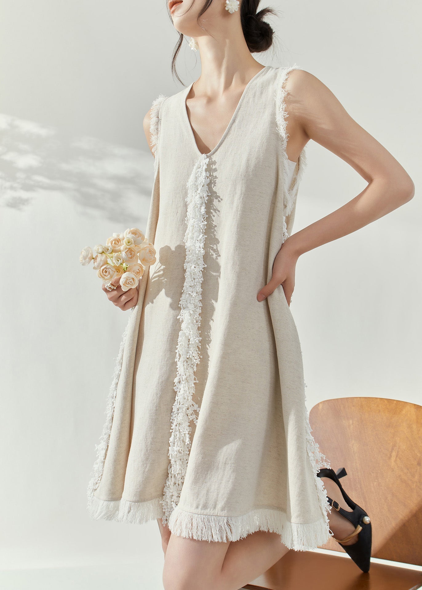 A Vintage Style Dress with Delicate Timeless Details