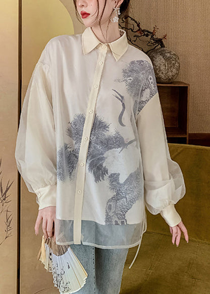 A Vintage Style Shirt with Delicate Timeless Details