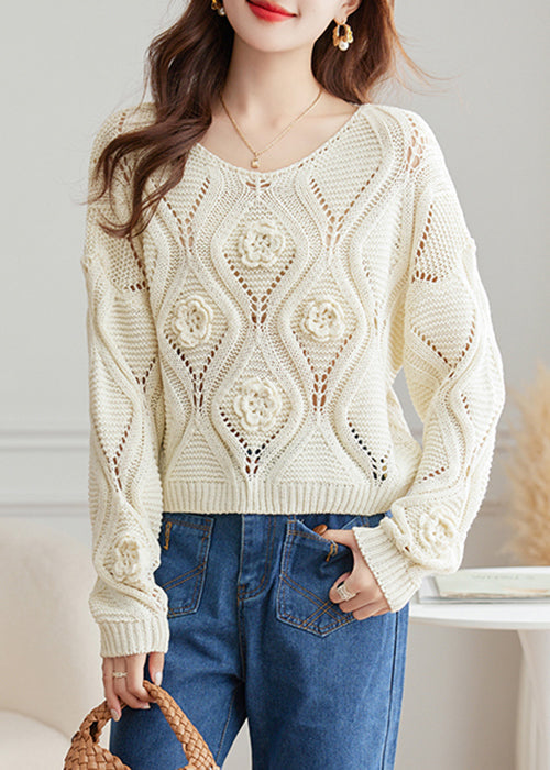 A Vintage Style Sweater with Delicate Timeless Details