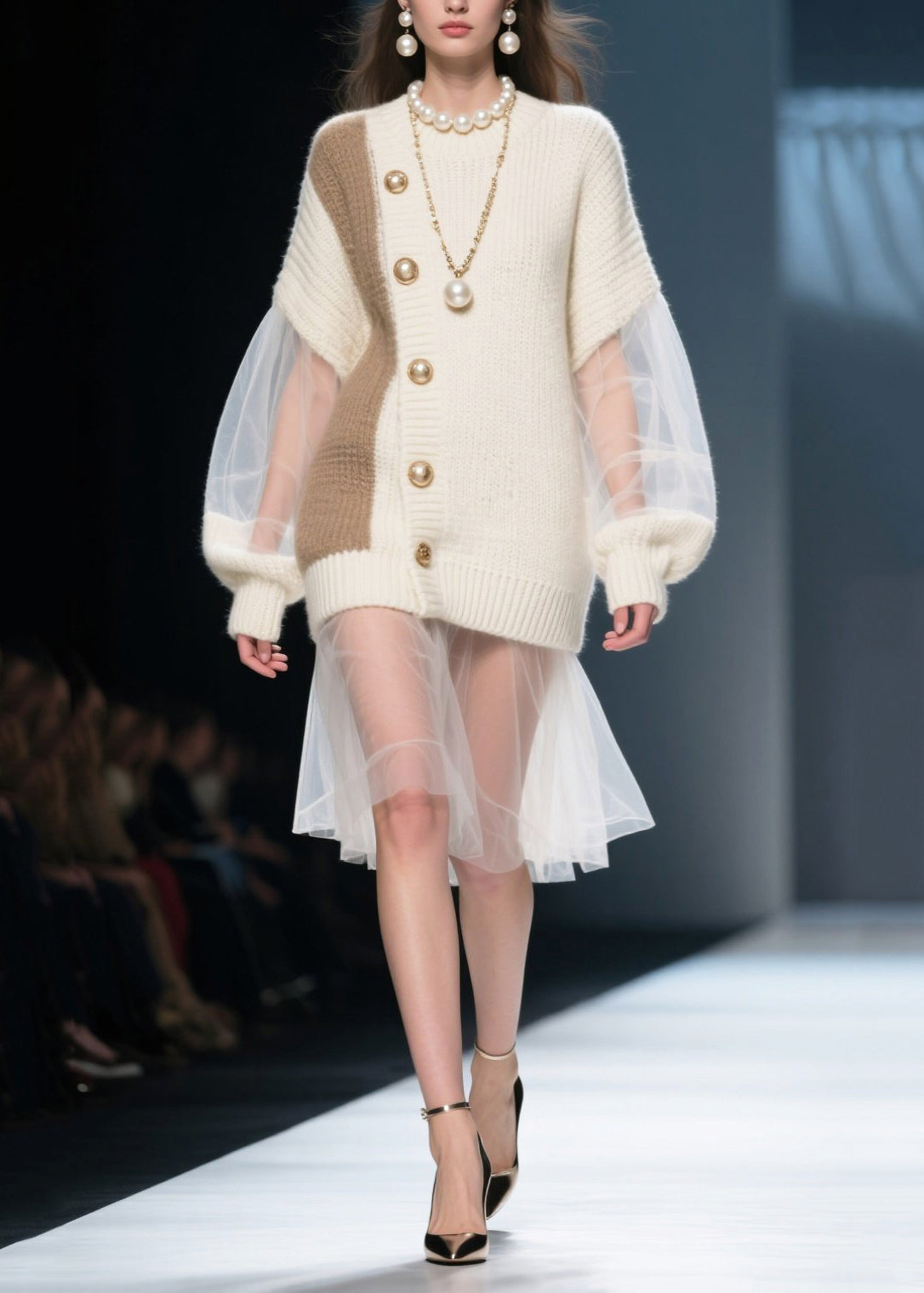 Well Tailored Sweater with a Graceful Silhouette