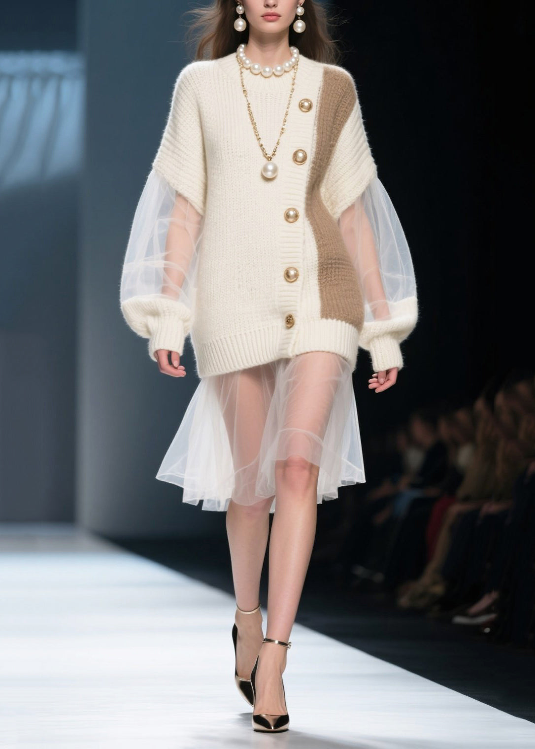 Well Tailored Sweater with a Graceful Silhouette