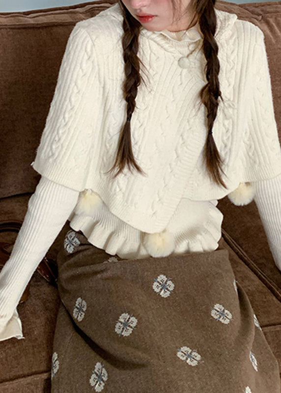 A Vintage Style Sweater with Delicate Timeless Details