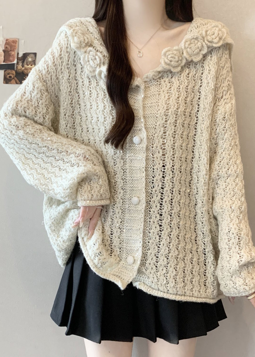 Classic Vintage Cardigan with a Flattering Fit