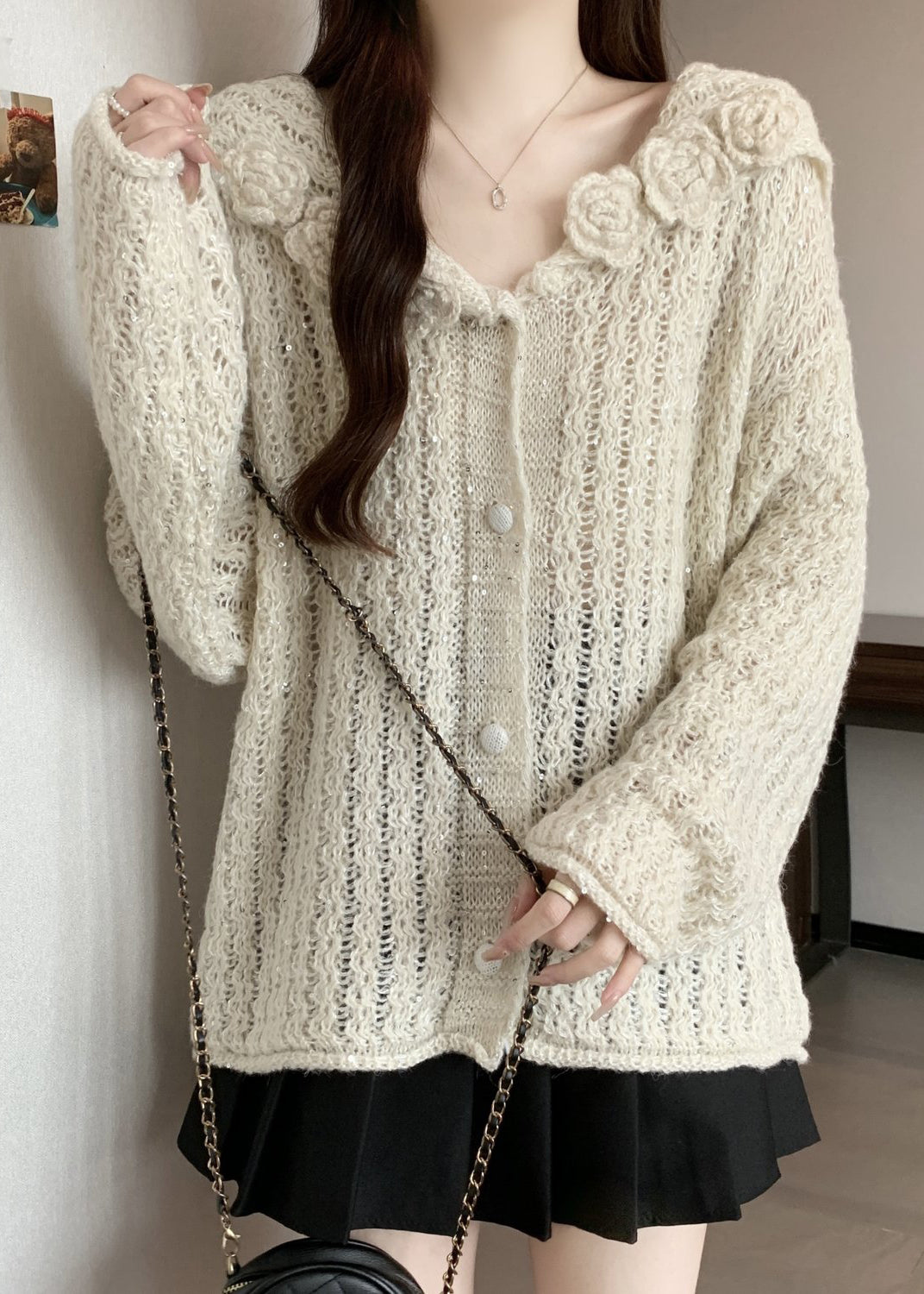 Classic Vintage Cardigan with a Flattering Fit