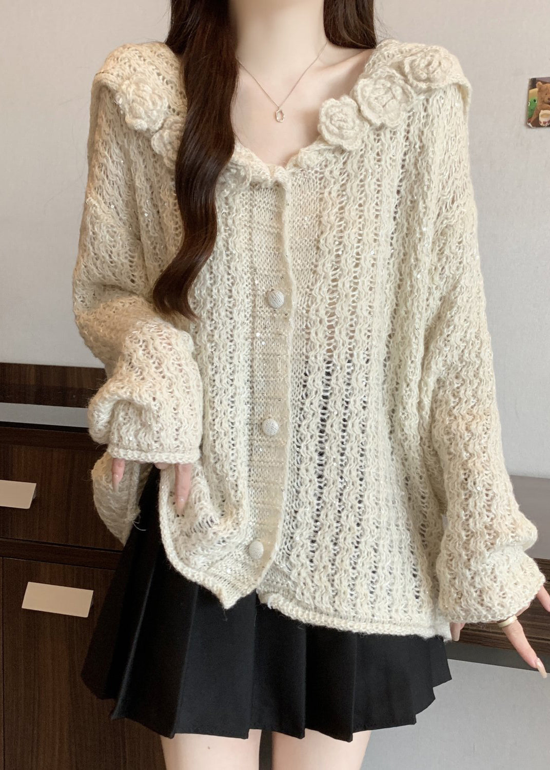 Classic Vintage Cardigan with a Flattering Fit