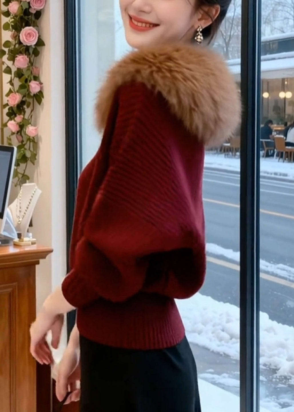 Classic Vintage Sweater with a Flattering Fit