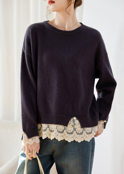A Vintage Style Sweater with Delicate Timeless Details