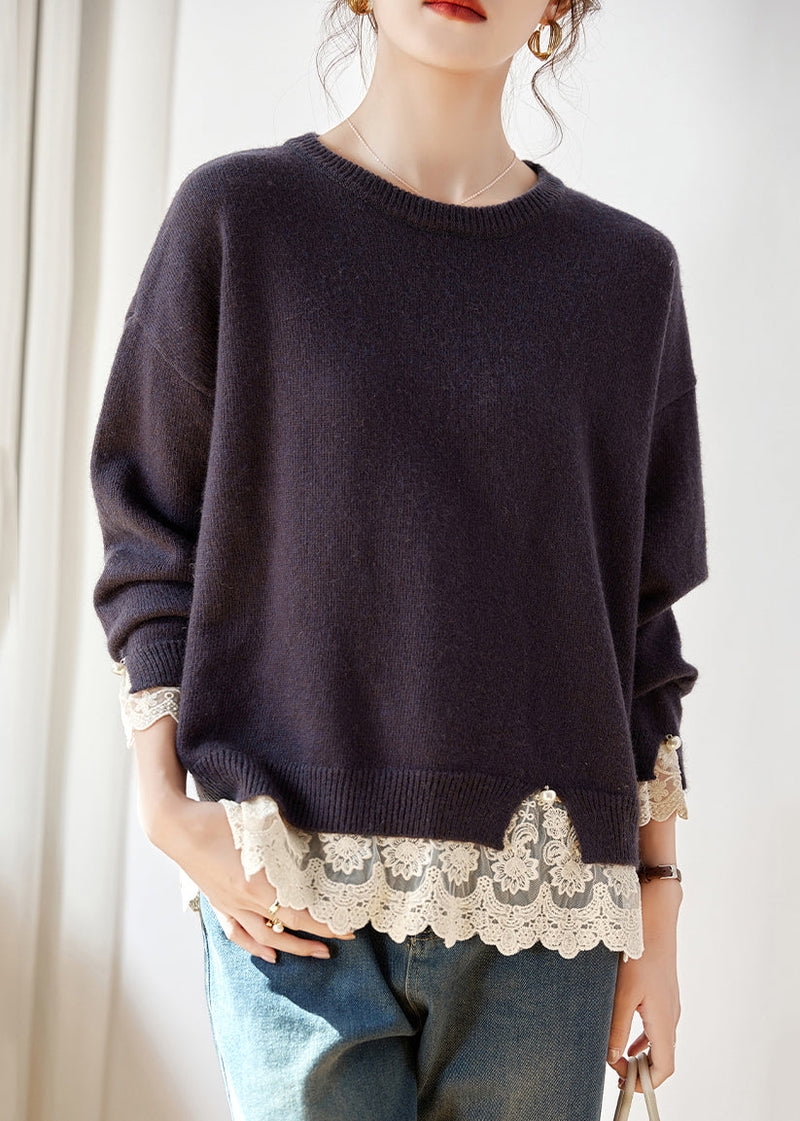 A Vintage Style Sweater with Delicate Timeless Details
