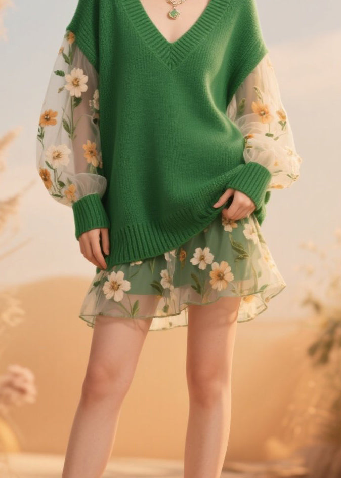 Vintage Inspired Sweater with a Contemporary Edge