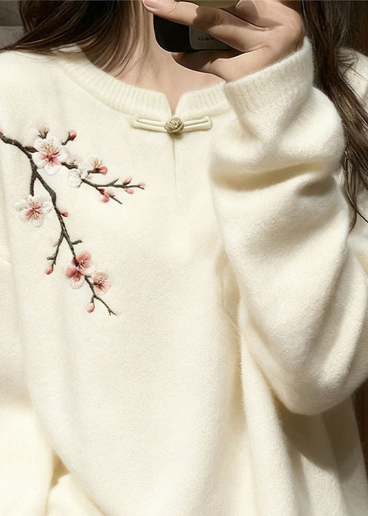 A Vintage Style Sweater with Delicate Timeless Details