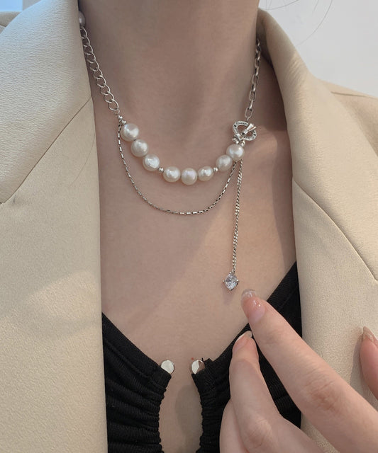 Delicate Artisan Pearl Necklace