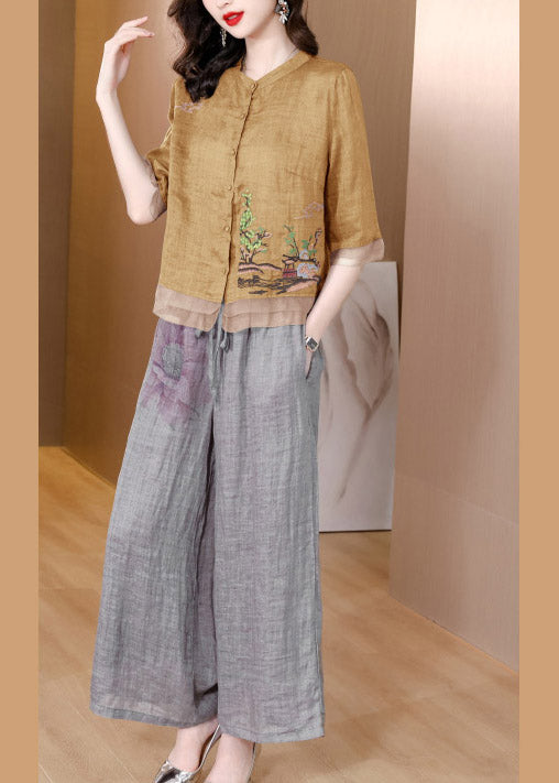A Vintage Style Pants with Delicate Timeless Details