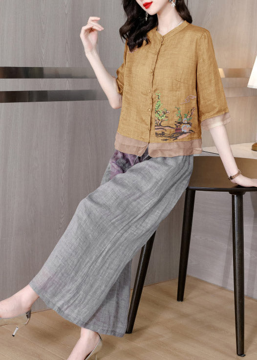 A Vintage Style Pants with Delicate Timeless Details