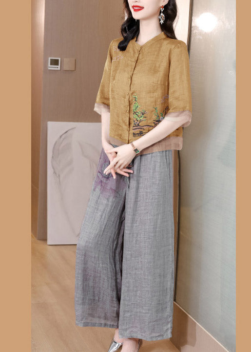 A Vintage Style Pants with Delicate Timeless Details