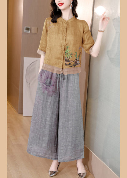 A Vintage Style Pants with Delicate Timeless Details