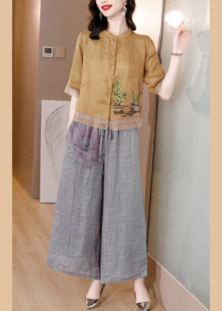 A Vintage Style Pants with Delicate Timeless Details