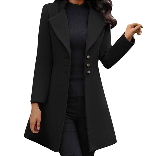 JO | Italian wool coat with long sleeves
