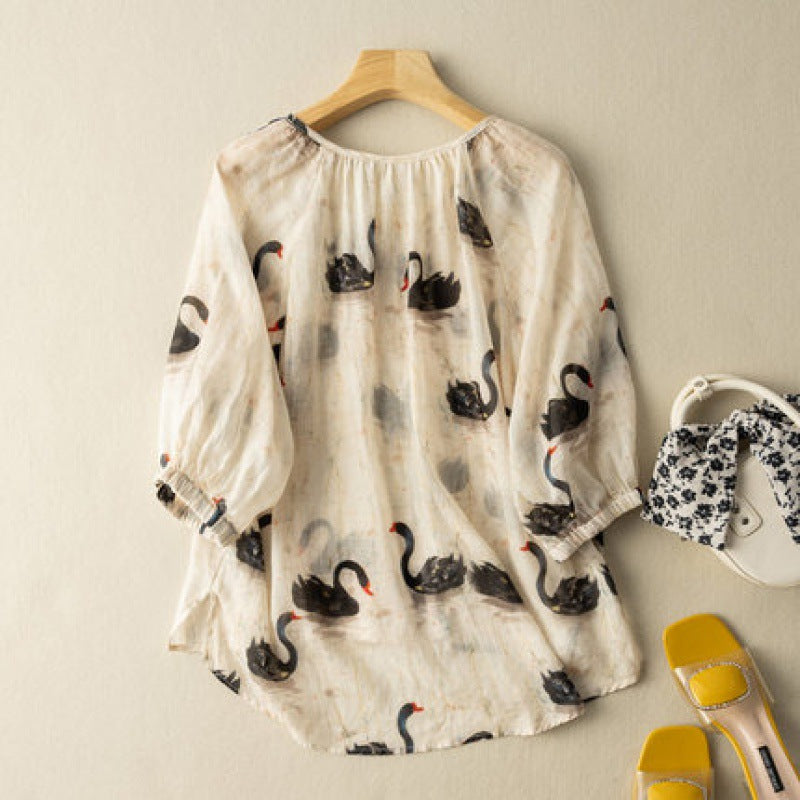 Vintage Inspired Blouse with a Contemporary Edge