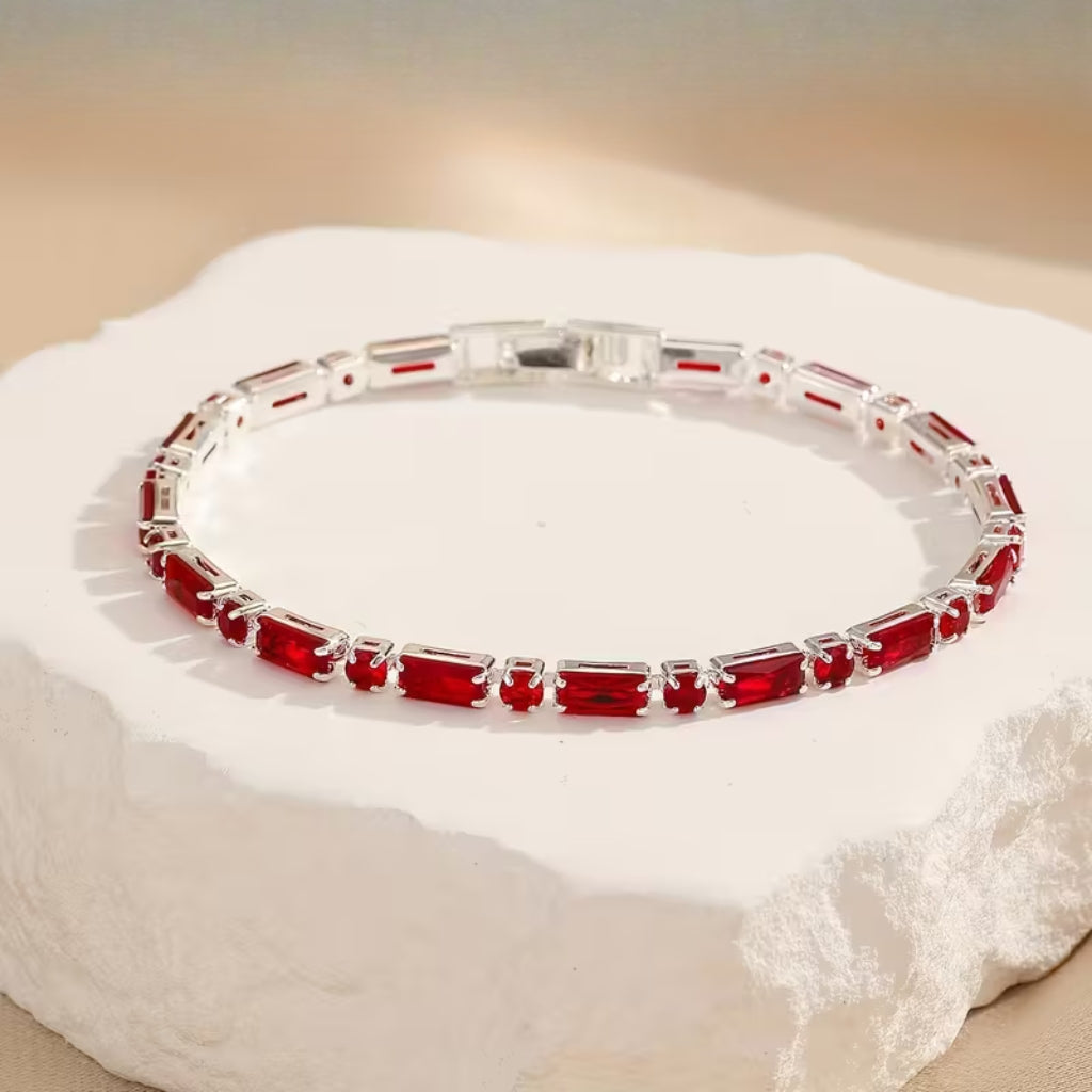 Ruby Tennis Bracelet