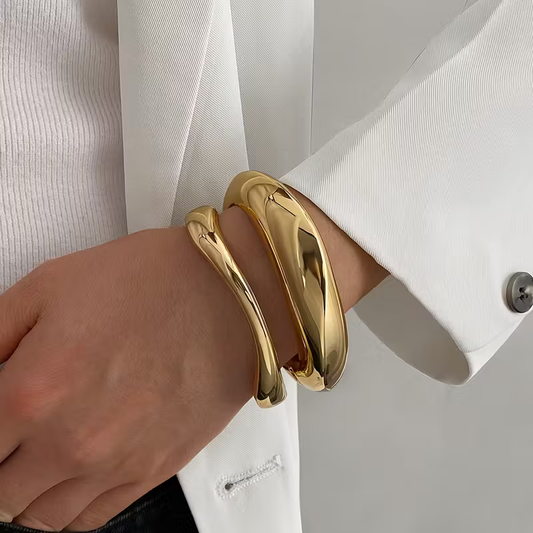 Sculpted Wave Bracelet