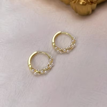 Håndlavet vintage Perle Ørering