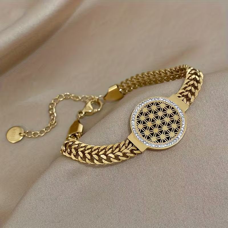 Openwork Disc Bracelet