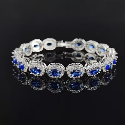 Sapphire Oval Bracelet
