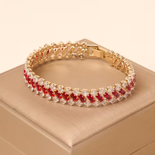 Ruby Lattice Bracelet