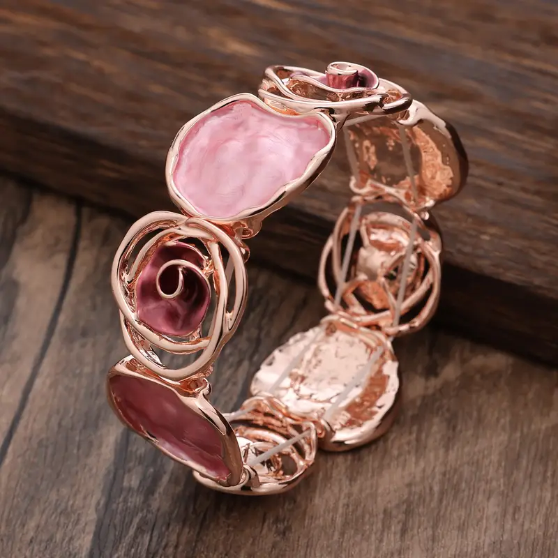 Pink Enamel Bracelet