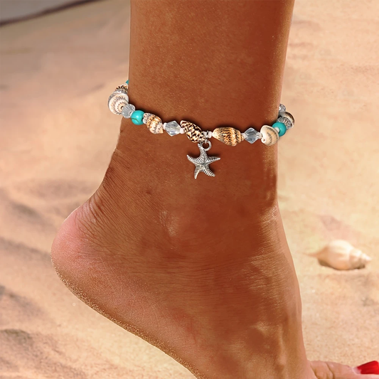 Starfish Stone Ankle Bracelet
