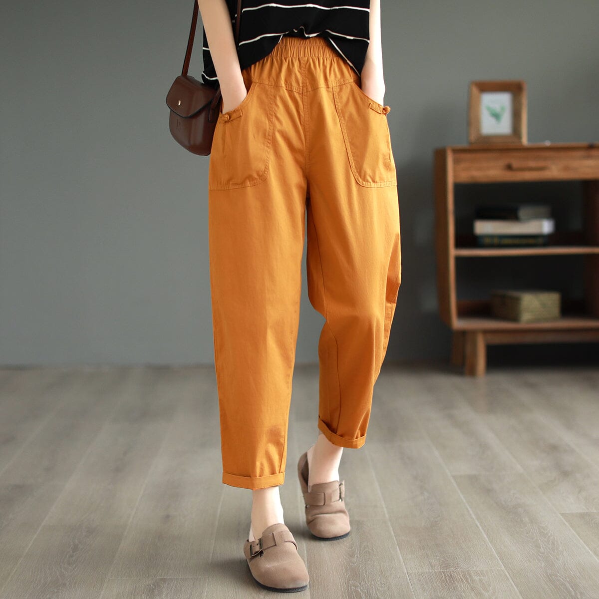 A Vintage Style Pants with Delicate Timeless Details