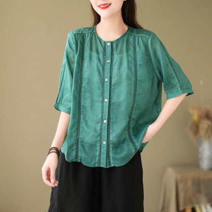 A Vintage Style Blouse with Delicate Timeless Details
