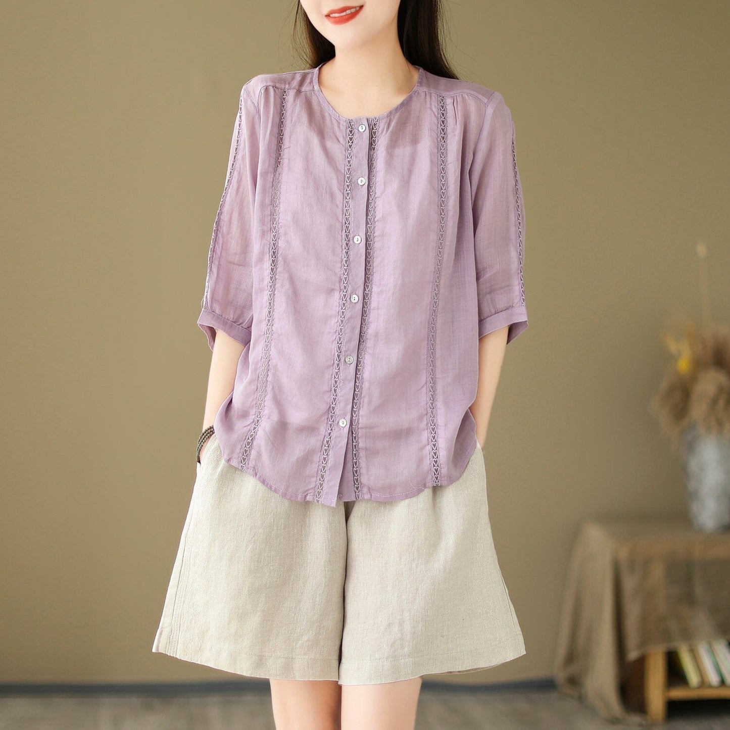 A Vintage Style Blouse with Delicate Timeless Details