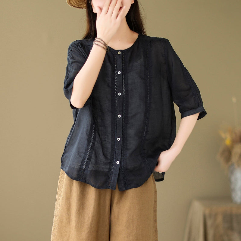 A Vintage Style Blouse with Delicate Timeless Details