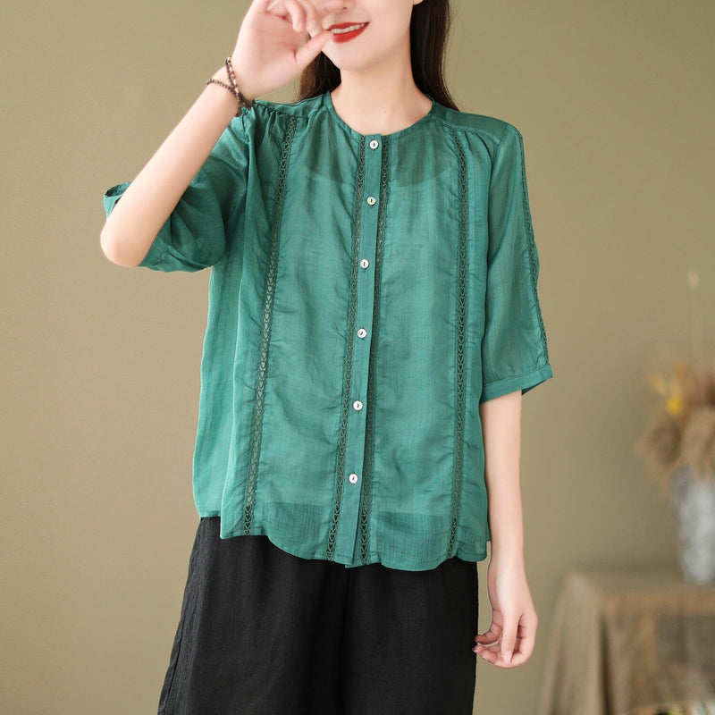 A Vintage Style Blouse with Delicate Timeless Details
