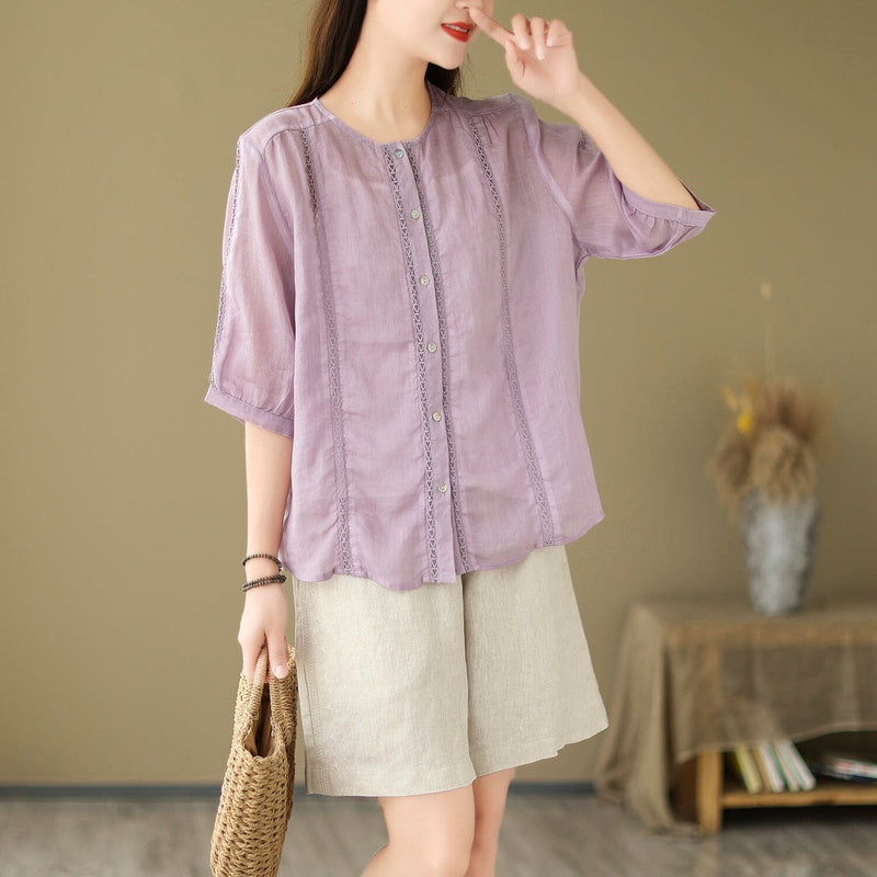 A Vintage Style Blouse with Delicate Timeless Details