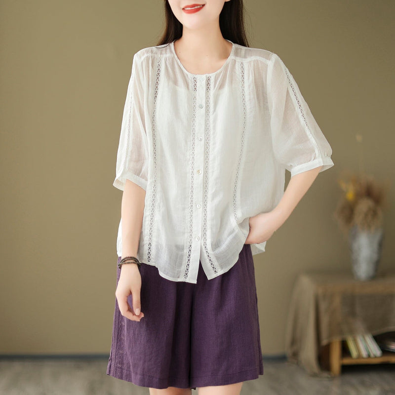 A Vintage Style Blouse with Delicate Timeless Details