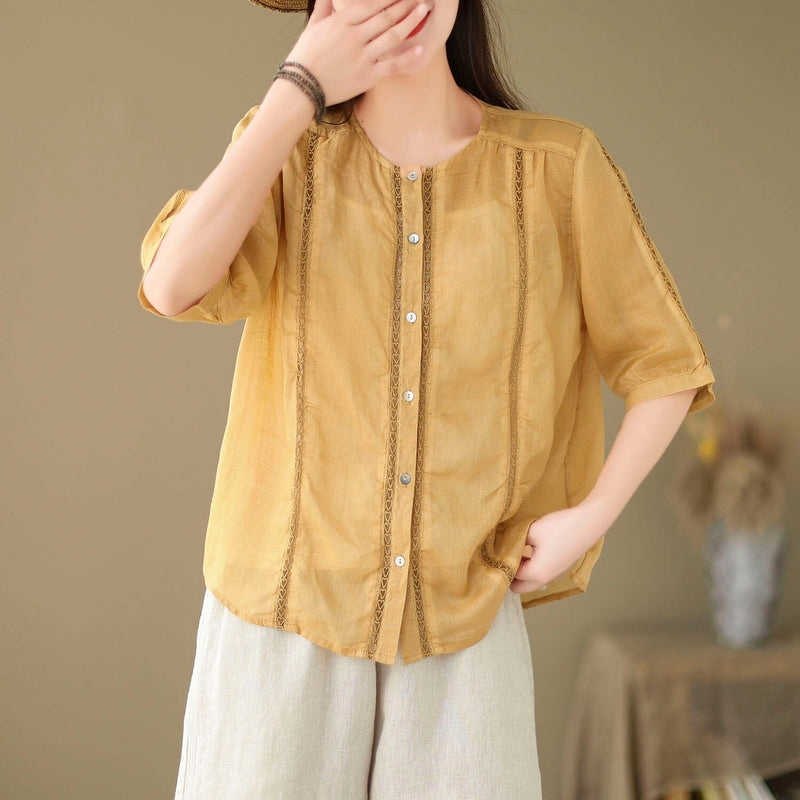 A Vintage Style Blouse with Delicate Timeless Details